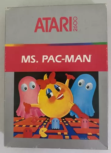 Ms. Pac-Man Atari 2600 Silver Box with instructions AU $40.00