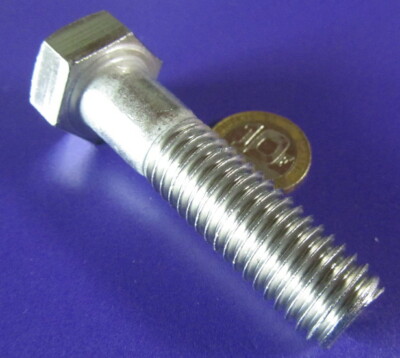 18-8 Stainless Steel Bolt Screw PT 5/8''-11 x 2.50'' Length, 5 Pcs
