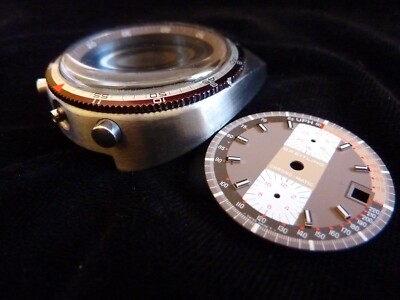 BREITLING BULLHEAD ASYMMETRICAL PUPITRE CASE DIAL CRYSTAL SUPERB CONDITION  70's