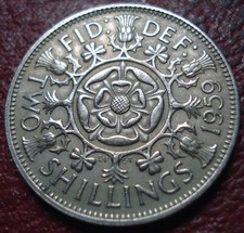 1959 BRITISH FLORIN IN VF CONDITION