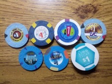  1 CASINO CHIP - YOU PICK THE ONE YOU WANT - LAS VEGAS - RENO - NEVADA - K TO L