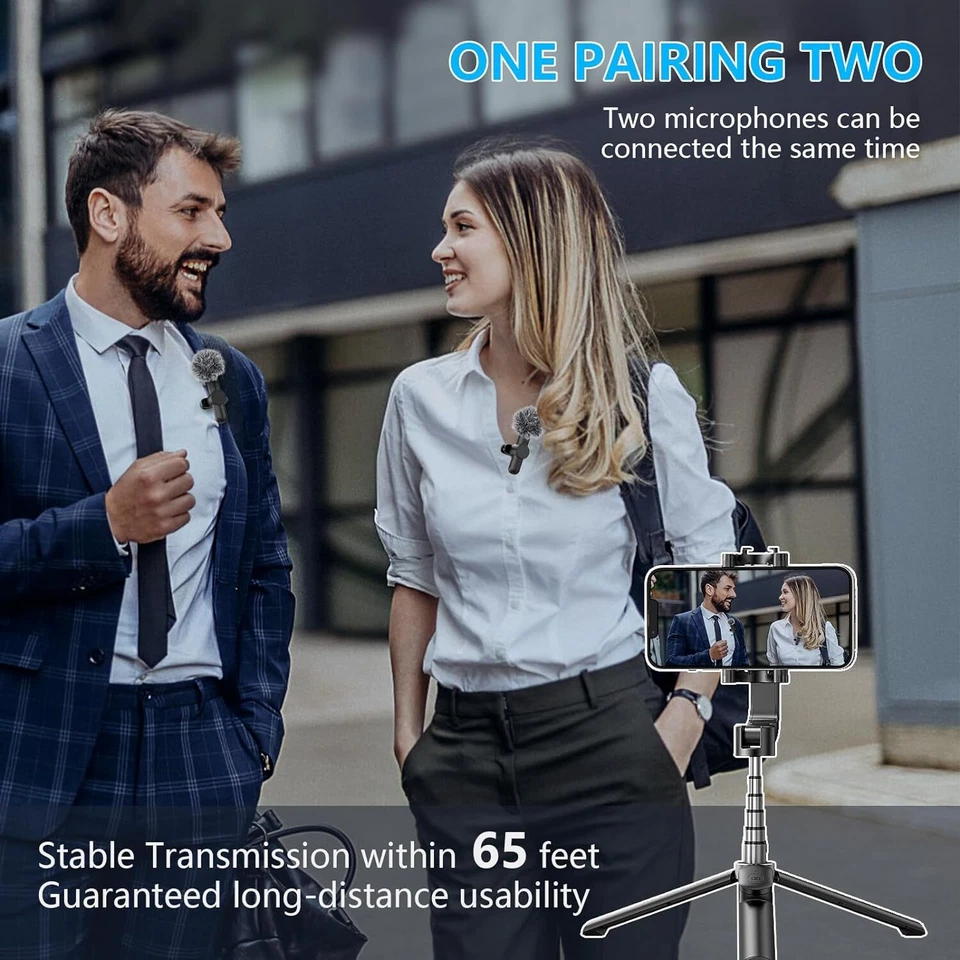 Mini Steckmikrofon Wireless Lavalier-Mikrofon Plug & Play Kabellos USB Mikrofone - Bild 2 von 4