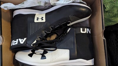 Under Armour Shoes Mens 13 Cleats Football Renegade High Top Sport Black White Under Armour Renegade Men main image 3