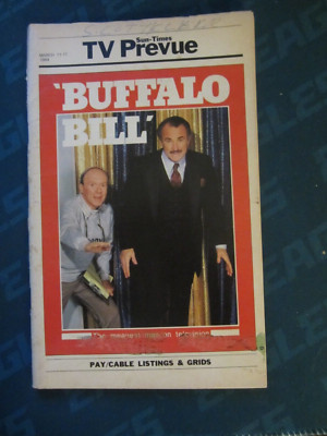 TV Prevue Magazine Regional TV Guide March 1984 Buffalo Bill Dabney Coleman
