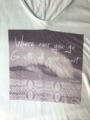Rip Curl Where Ever You Go Womens T Shirt - Mint - Medium - NWOT