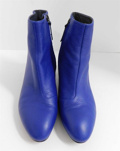 United Nude Blue Leather Zip Ankle Boots 37 - Picture 3 of 8