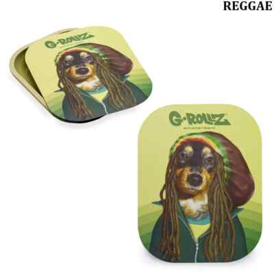 2-Part G-ROLLZ Magnet Cover Tray, Small 7 x 5.5in, Reggae