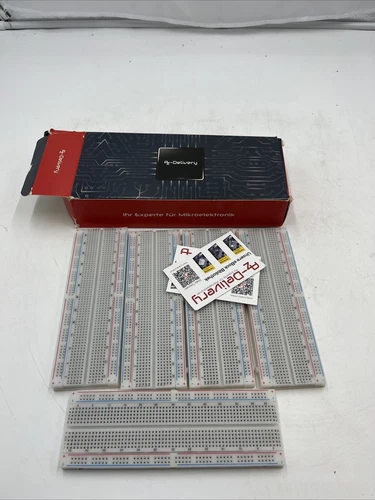 2x5 Stück MB 102 Breadboard Steckbrett 830 Pins Experimentierbrett Prototyping
