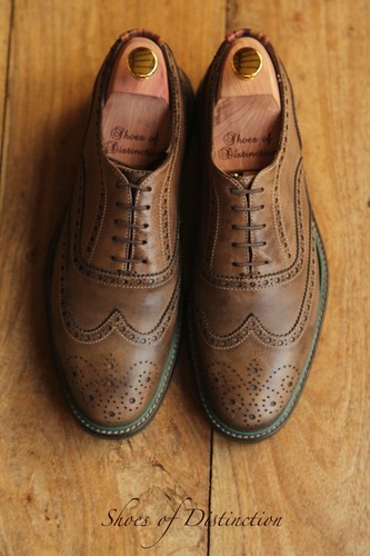 Paul Smith Brown Leather Oxford Brogue Lace Up Shoes Mens UK 7 US 8 Italian Made - Picture 5 of 12