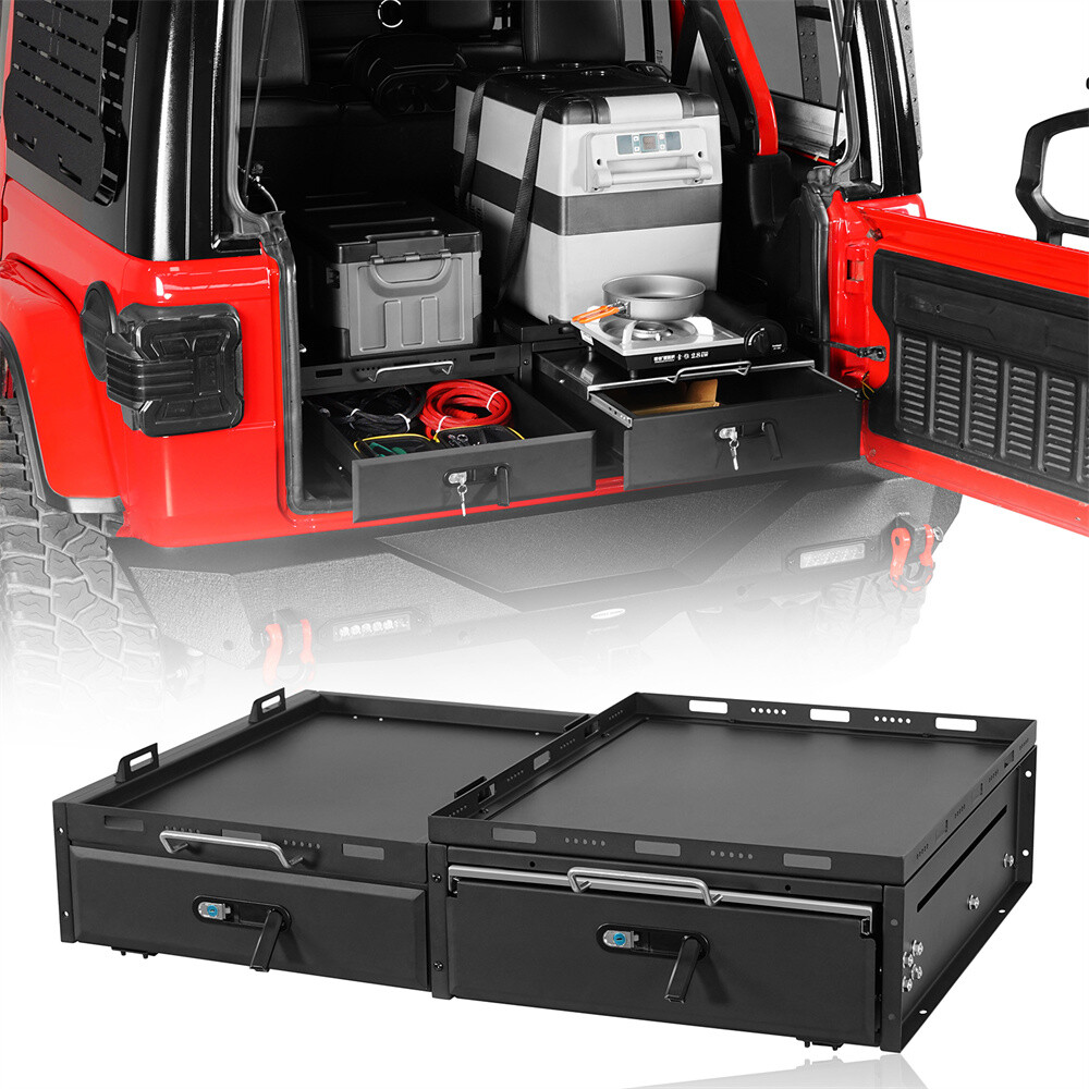 Cargo Drawer System & Fridge Slide Mount for 2015-2024 Jeep