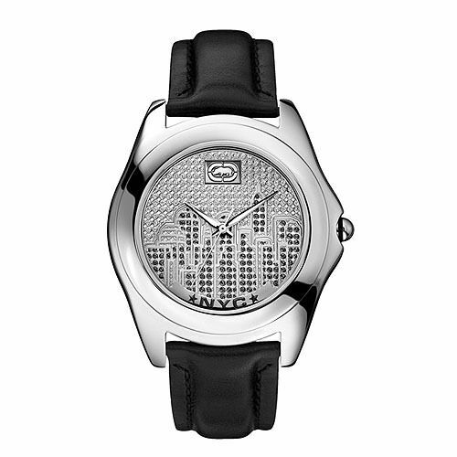 Marc Ecko Orologio Uomo E14539G1: Analogico Al Quarzo, Cassa Grigia In Acciaio, Cinturino In Pelle Di Vitello Nero, 5ATM - 4