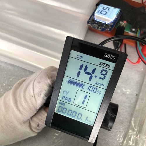 Ebike Electric Bicycle 24V 36V 48V S830 Display Power Speed Meter Control Panel - Picture 4 of 6