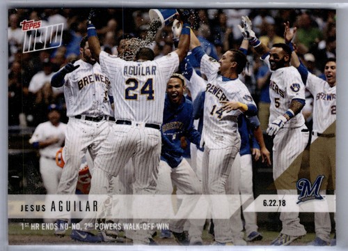2018 Topps Now 356 Jesús Aguilar