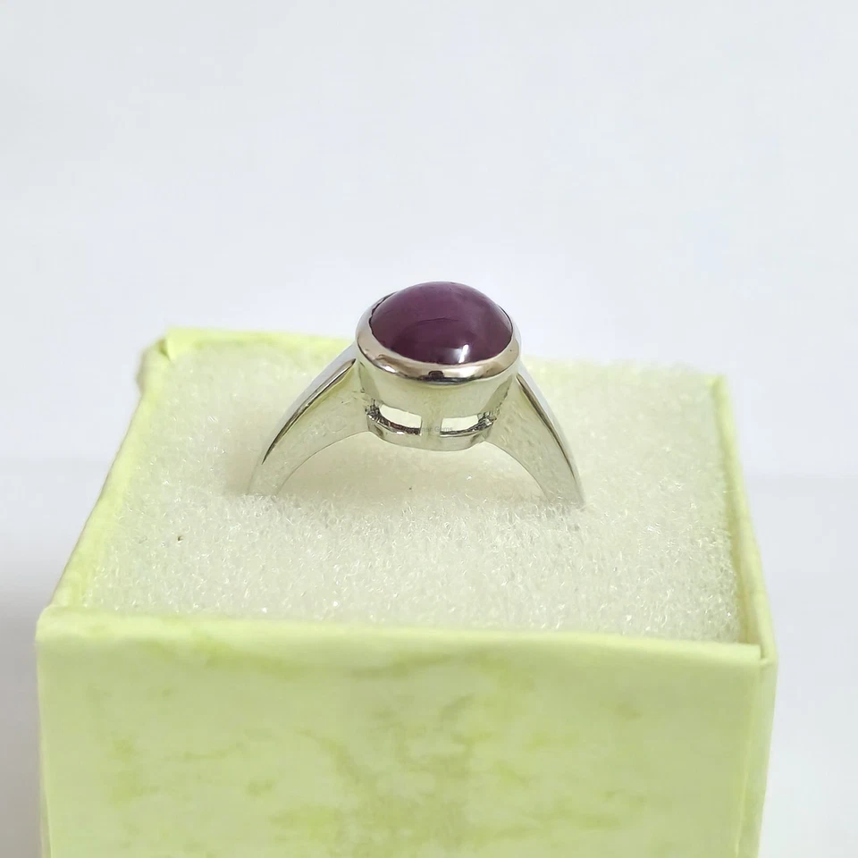 Genuine star ruby ring, pleasing ring, natural star ruby, gemstone Handmade Ring - Image 4 of 4