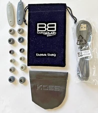 Accessories For Bass Buds Classics Collection, In-Ear Headphones 2 cases earbuds