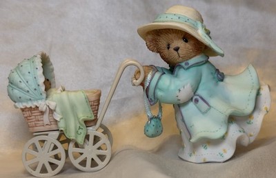 Cherished Teddies Donna and Cosette  It s Time To Welcome You To The World 
