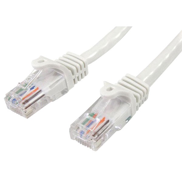 StarTech Cat5e Snagless Patch Cable RJ45 Connectors 1m White