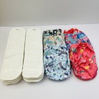 Alvababy 6 Pack Cloth Diaper with 12 Inserts, Adjustable Washable, Newborn