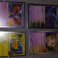 Pokémon TCG Scarlet & Violet Fezandipiti Flutter Mane Pikachu Scream Tail
