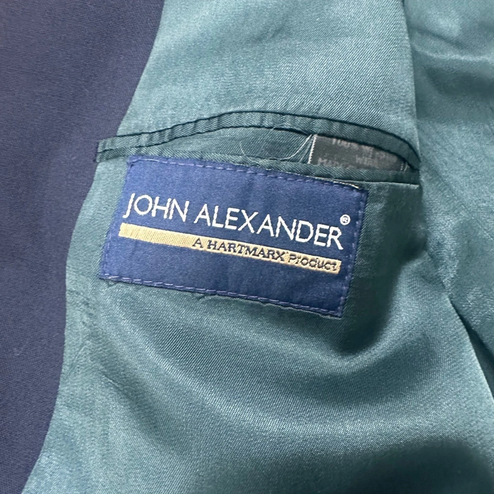 John Alexander Blazer Mens Size 42S Gold Button Classic Worsted Wool Preppy - product detail image 9