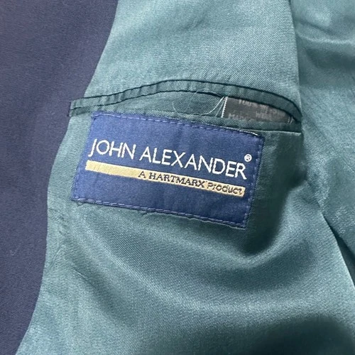 John Alexander Blazer Mens Size 42S Gold Button Classic Worsted Wool Preppy image 9
