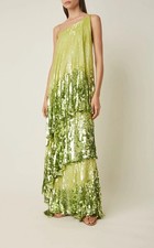 40IT - Valentino Sequins One Shoulder Dress Gown - BNWT - 31K
