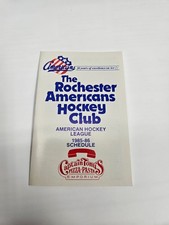 ES25 Rochester Americans 1985/86 AHL Hockey Pocket Schedule - Captain Tony's