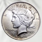 1924 Peace Silver Dollar $1 Better Date!!!