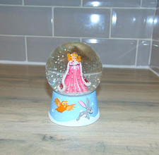 Disney Store Authentic Sleeping Beauty Princess Aurora Snow Globe Disneyana VGC
