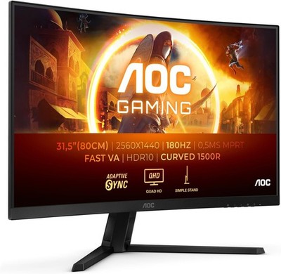 AOC CQ32G4VE Gaming Monitor  NEU & OVP  32''  2560×1440  HDMI & DP  24 Monate