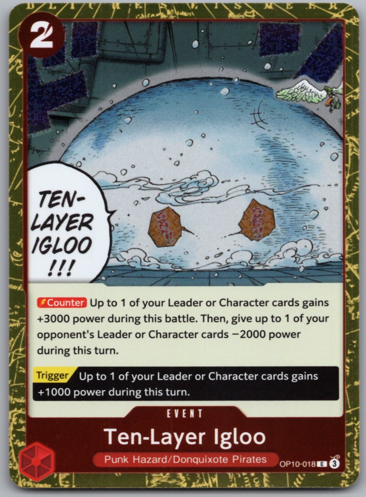 Ten-Layer Igloo (Pirate Foil) C Premium Booster -The Best- Vol. 2 OP10-018 NM