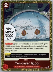 Ten-Layer Igloo (Pirate Foil) OP10-018 - Premium Booster - The Best Vol. 2