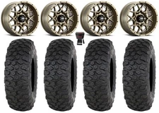 ITP Hurricane 15" Wheels Bronze 33" Chicane DS Tires RZR Turbo S / RS1