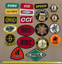 Lote de parches vintage de caza, tiro, recarga, Marlin, Leupold, CCI, Speer
