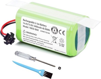 3400mAh Vacuum Battery Replacement for Ecovacs D83 for Deebot U2 for Deebot U2