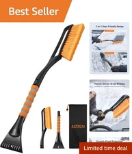 27" Snow Brush and Ice Scrapers for Car Windshield, Detachable Snow Scrapers ...