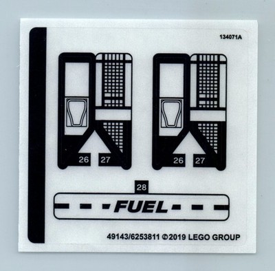 Lego 75894 1967 Mini Cooper S Rally John Cooper Sticker Sheet Only - No Bricks