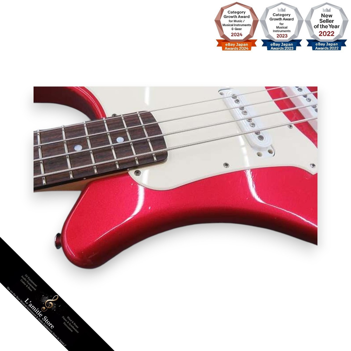 Yamaha SBV-500 Metaric Red Frying Samurai Electric Bass