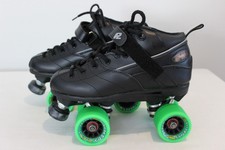 Rock GT-50 Sure-Grip Black Lace Up Roller Skates US Size 7 or EU 40 or UK 6