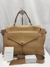 DES PRES Leather 2way Medium Boston Shoulder Handbag