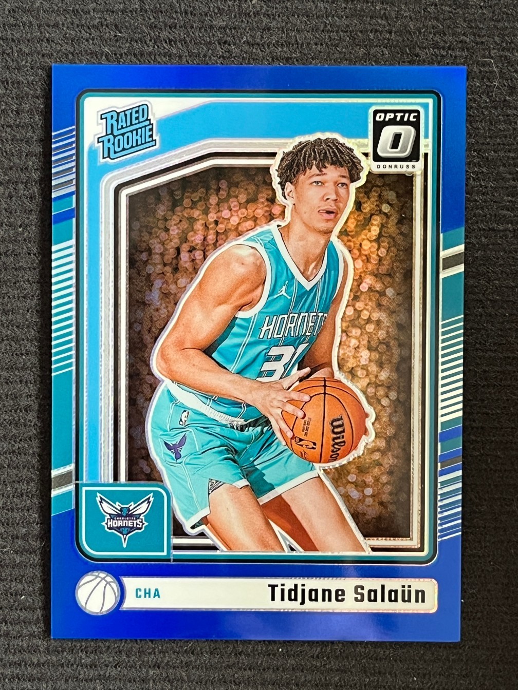 Tidjane Salaun 2024-25 Panini Donruss Optic RC Blue /49 #286