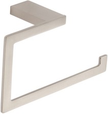 Atlas PATR-BRN Parker Bath Towel Ring - Brushed Nickel