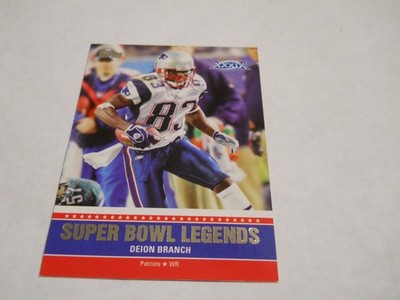 DEION BRANCH SUPER BOWL LEGENDS INSERT NEW ENGLAND PATRIOTS 2011 TOPPS