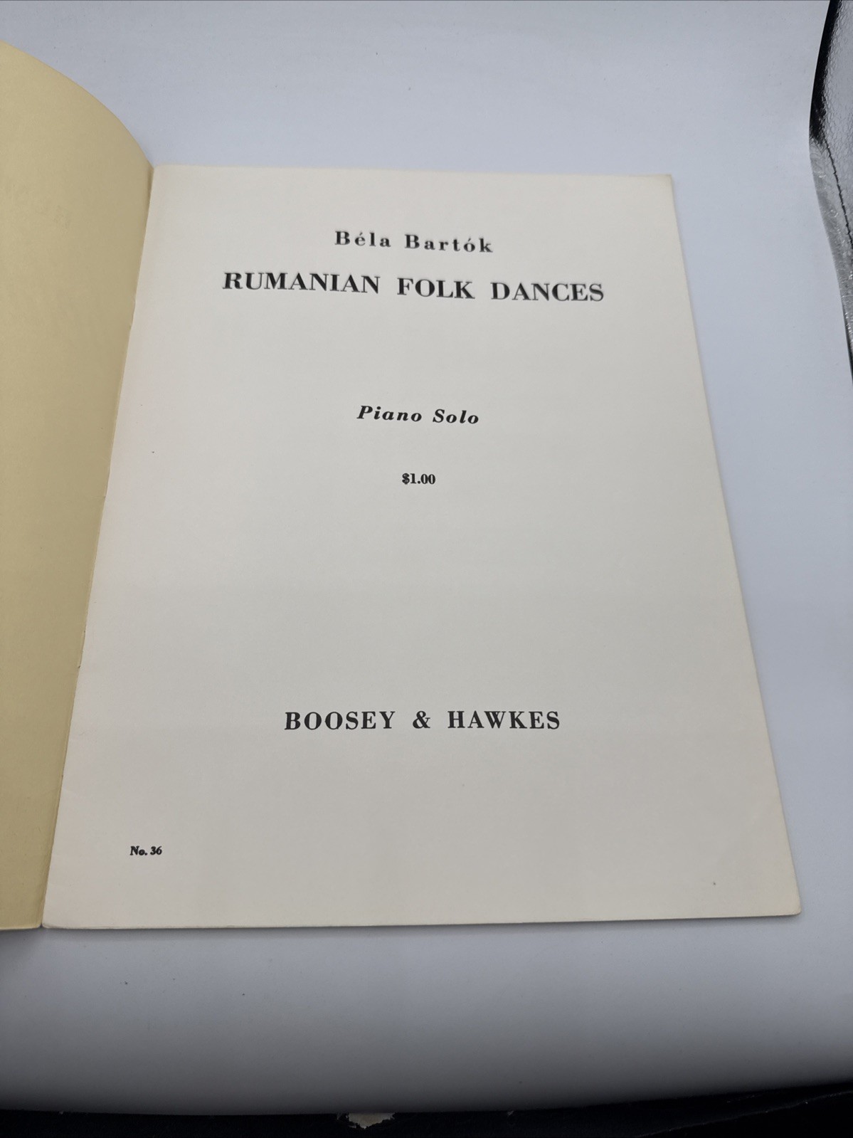 Rumanian Folk Dances di Bela Bartok Pianoforte Solo Spartiti Boosey & Hawkes 1945 foto 3