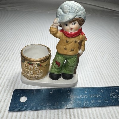 Vintage Jasco Tiny Tim God Bless Us Everyone Luvkins Small Candle Holder 1978