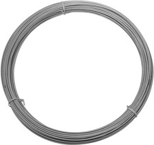 National Hardware Galvanized Steel Wire 14 Gauge 100 Ft 14 Ga x 100', Chrome