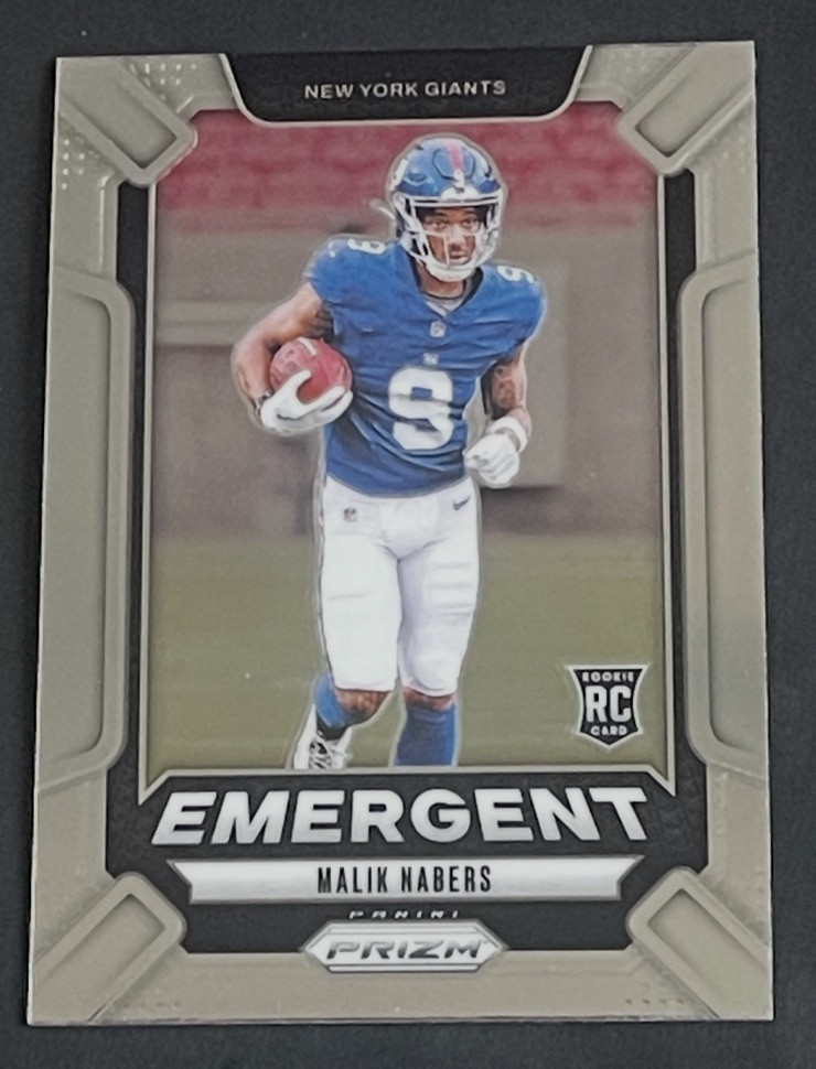 2024 Panini Prizm Malik Nabers Rookie Emergent RC #6 Giants