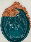 Vintage Signed Terrafirma Woodland Leaf Platter | Sculptural Artisan Pottery — photo 5