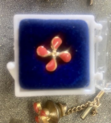 New never worn Four Prop. Propeller Tie Pin Nautical/Maritime Propeller tie pin
