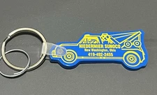 Vintage PVC Plastic Key Ring Advertising Sunoco Niedermier New Washington Ohio
